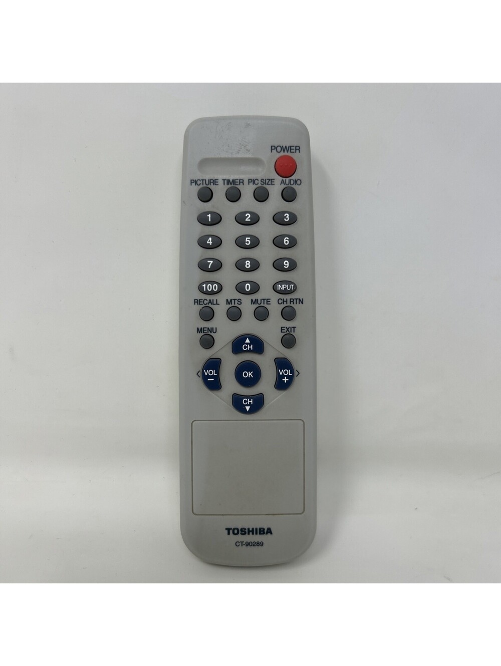 Toshiba Tv Remote Ct-90289 Grey Working
